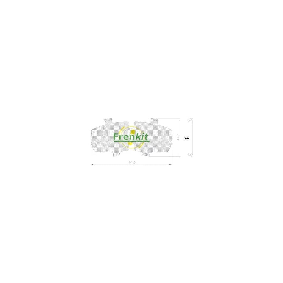 Frenkit 940224 Anti-Squeal Foil, Brake Pad (Back Plate)
