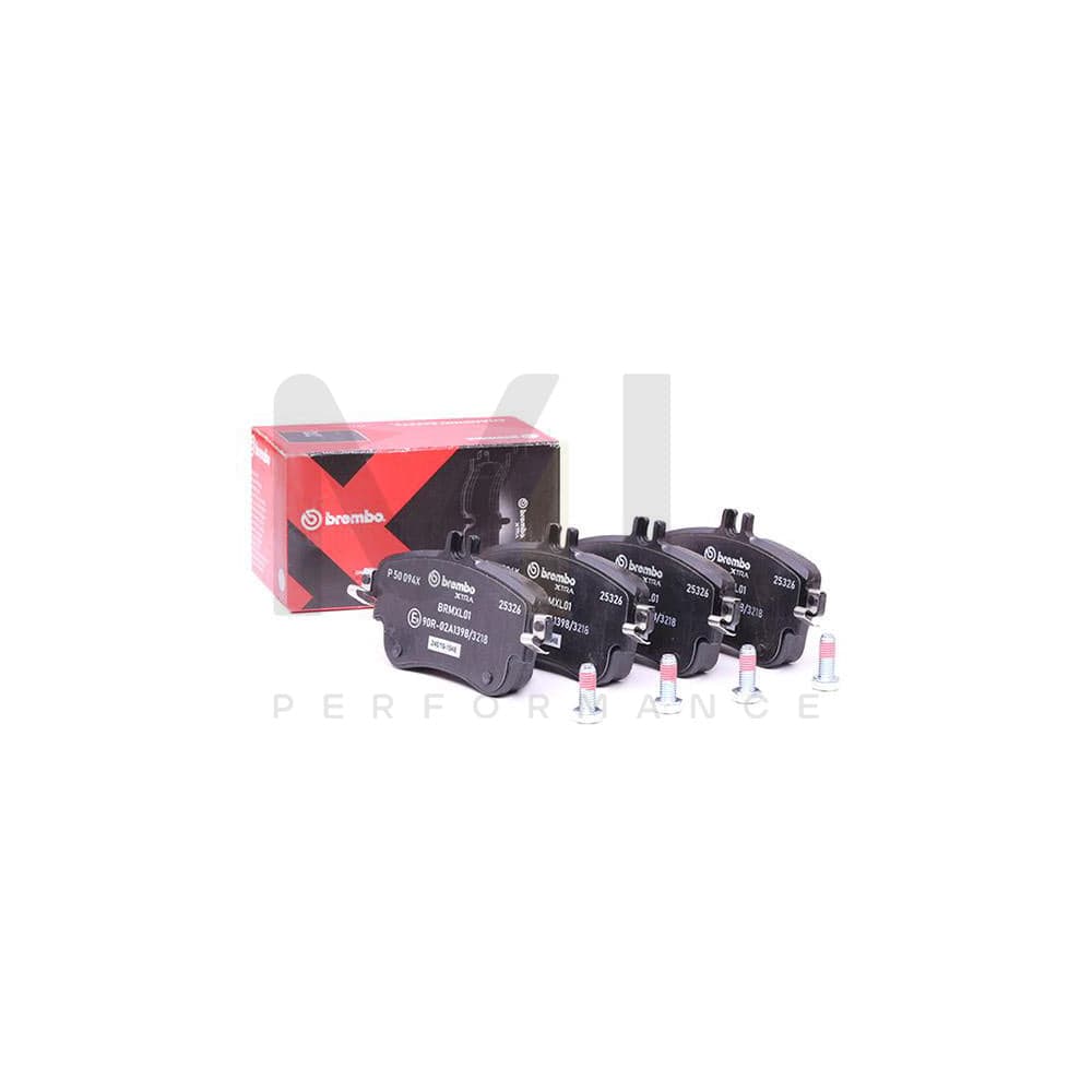 Brembo P 50 094X Brake Pad Set Prepared For Wear Indicator, With Brake Caliper Screws | ML Performance Car Parts