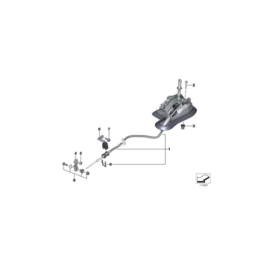 Genuine BMW 25167603764 E92 E91 E90 Gearshift Steptronic (Inc. 325i, 328i & 330i) | ML Performance US