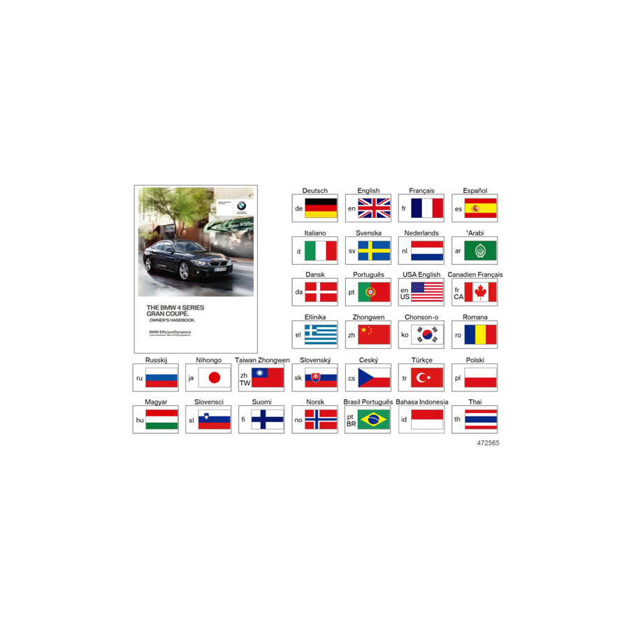 Genuine BMW 01402928409 Owner's Manual For F36 TR (Inc. 435dX, 430i & 425d) | ML Performance US Car Parts