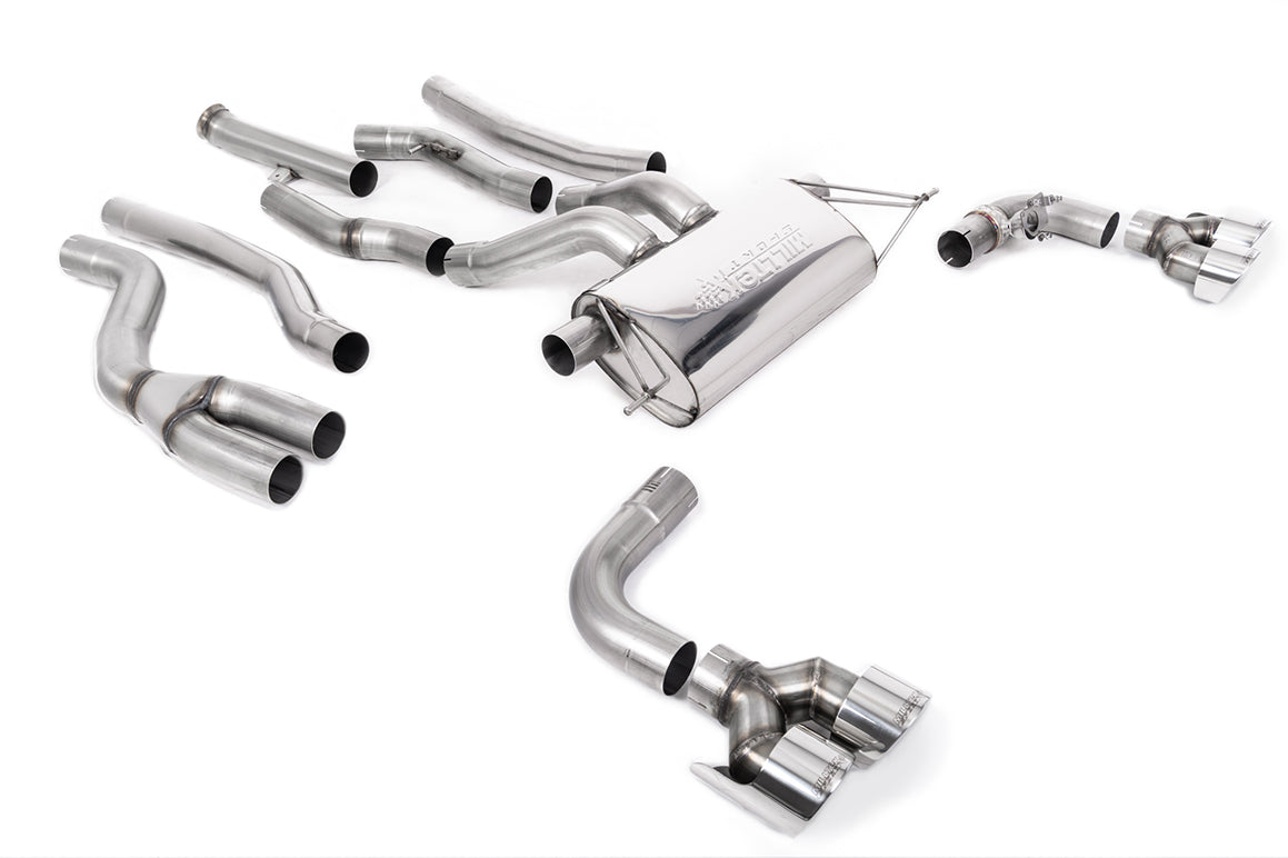 MillTek SSXBM1223 BMW G42 M240i OPF/GPF Bypass with Quad GT-100 Polished Trims