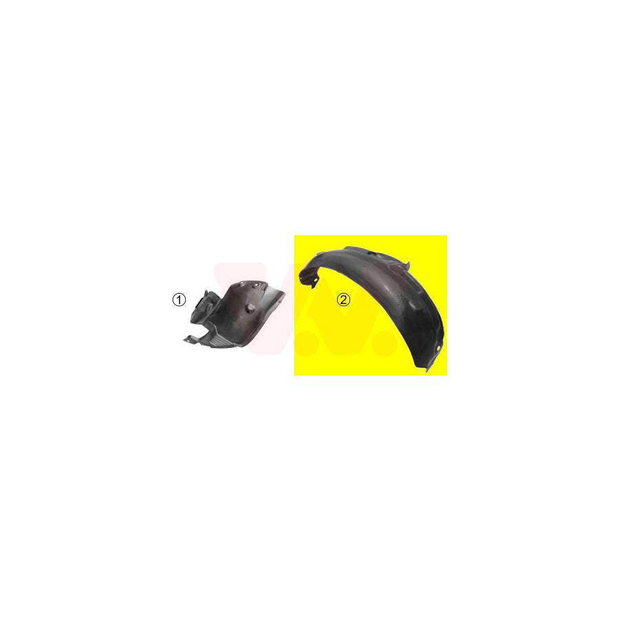 Van Wezel 4339435 Panelling, Mudguard for RENAULT CLIO