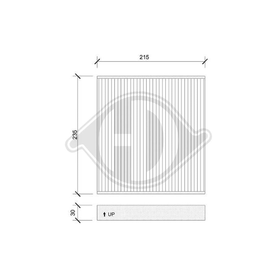 DIEDERICHS DCI1139 Pollen Filter For Lexus Gs II (S16)