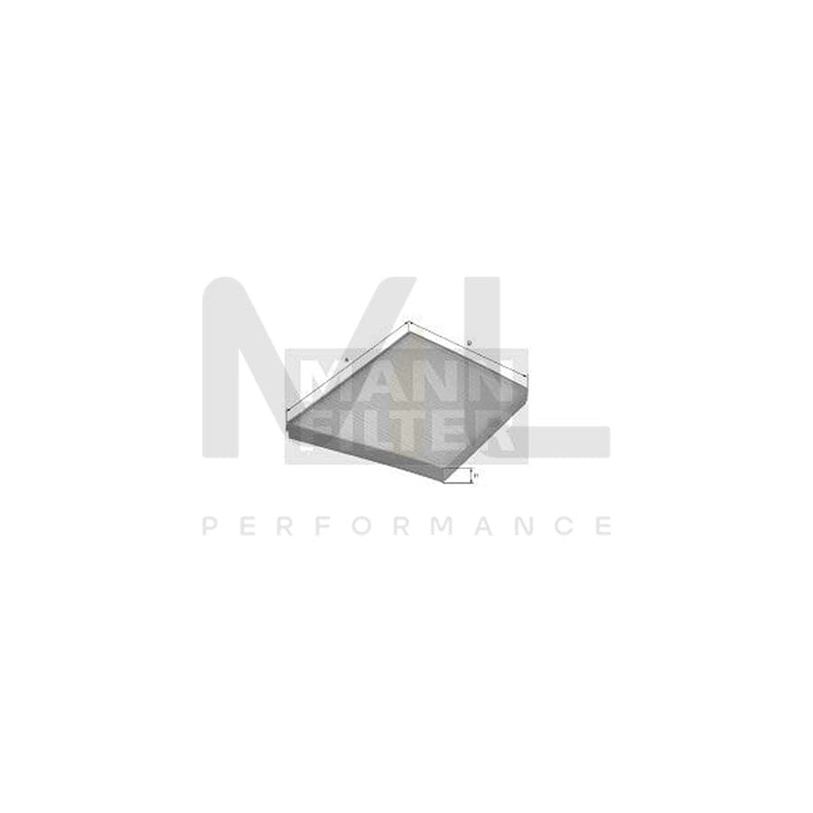 MANN-FILTER CUK 3172/1 Pollen filter Activated Carbon Filter