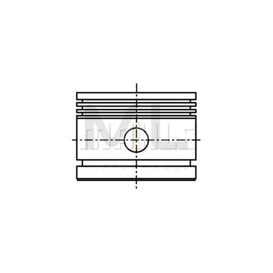 MAHLE ORIGINAL 592 46 00 Piston 100,0 mm, without cooling duct | ML Performance Car Parts