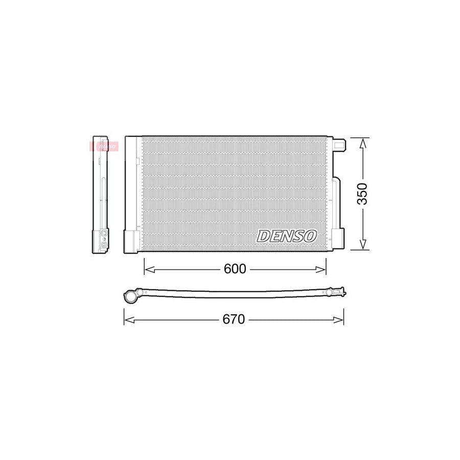 DENSO DCN01004 Air Conditioning Condenser