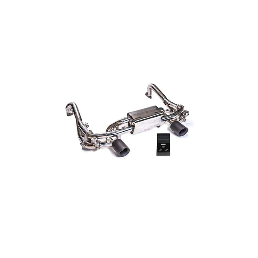 Armytrix P82G4-DS38M Valvetronic Exhaust System Porsche 718 Cayman GT4 2019+ with Dual Matte Black 4"