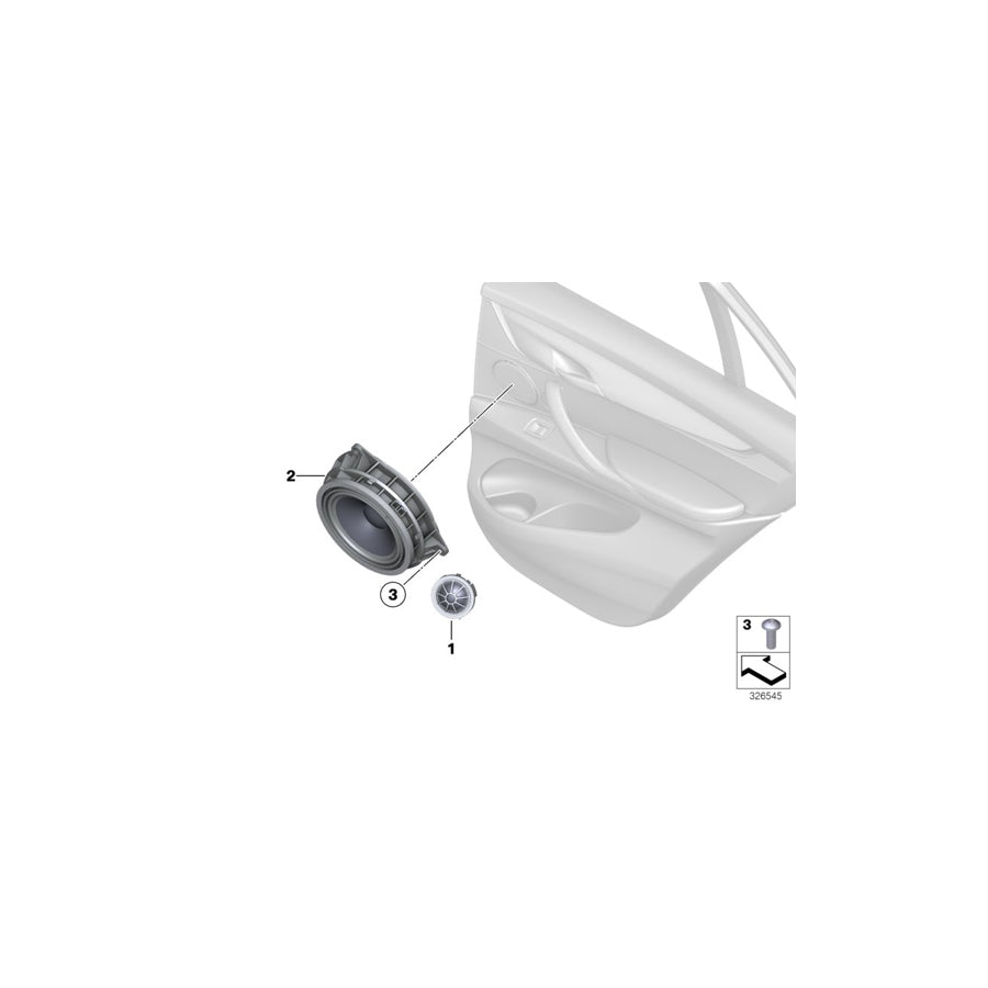 Genuine BMW 65136819330 Tweeter, High-End (Inc. X6 50iX, X6 50iX 4.4 & X6 35iX) | ML Performance US