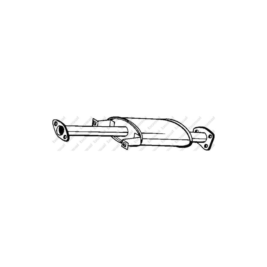 Bosal 177-941 Middle Silencer for Mitsubishi Space Wagon I (D00)