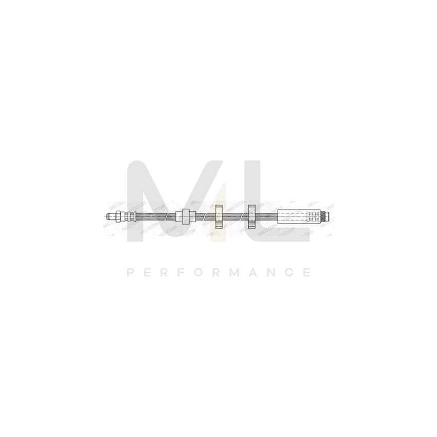 FERODO FHY3005 Brake Hose for PEUGEOT 607 Saloon 595mm, M 10X1 | ML Performance Car Parts