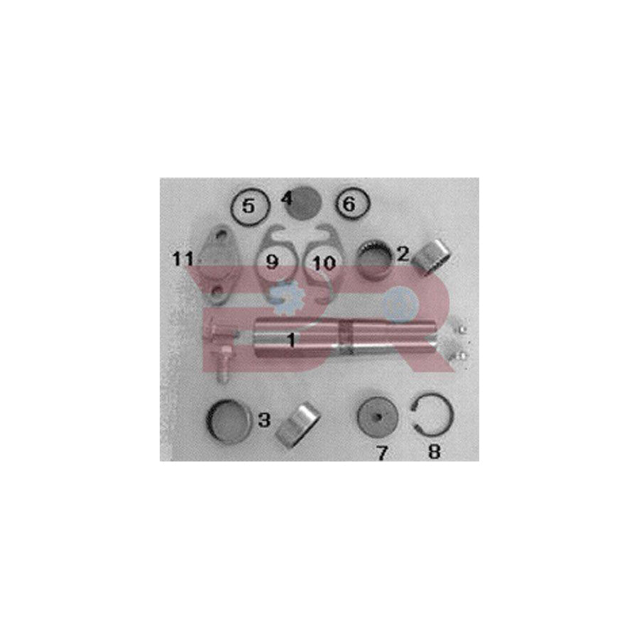 Botto Ricambi Kitiv025Or Repair Kit, Kingpin