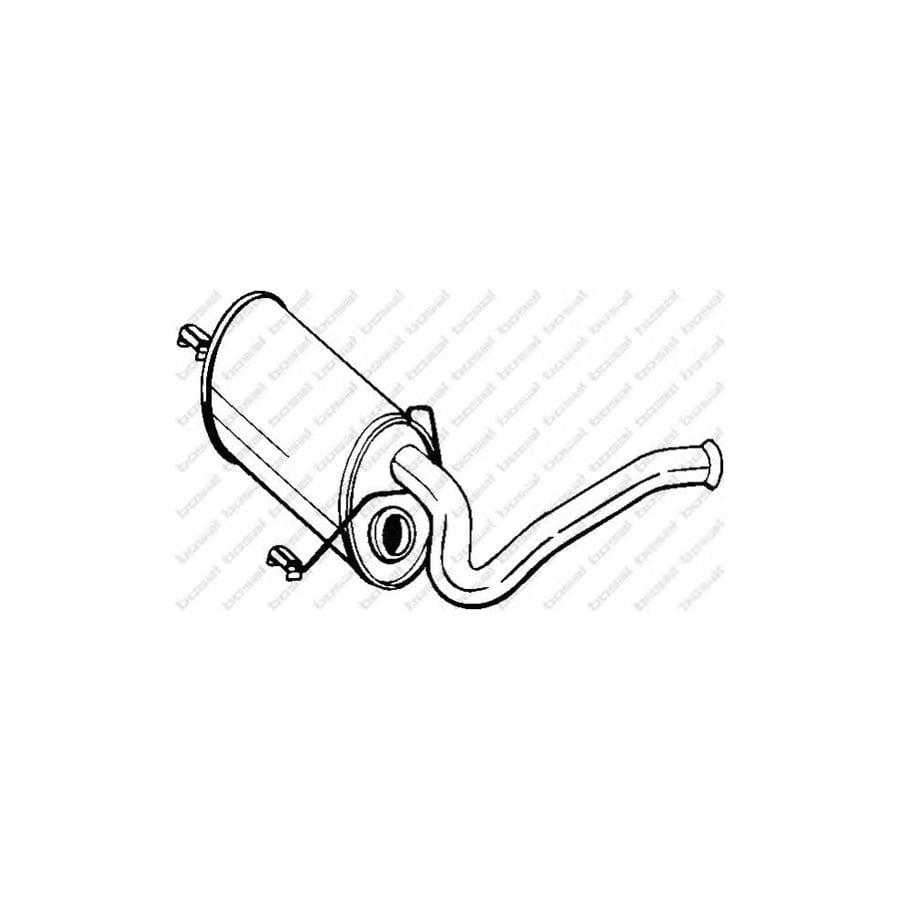Bosal 190-215 Middle Silencer for Peugeot 605 Saloon