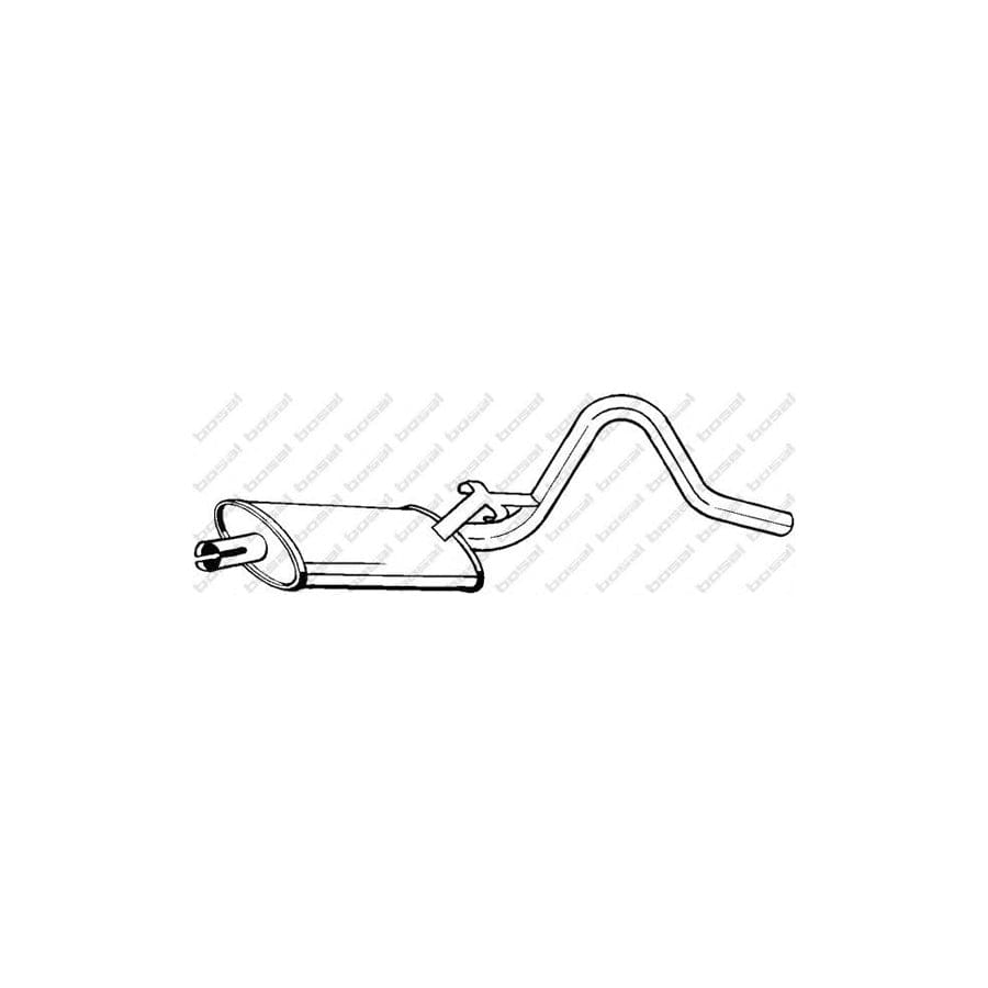 Bosal 185-813 Middle Silencer for Opel Manta B CC
