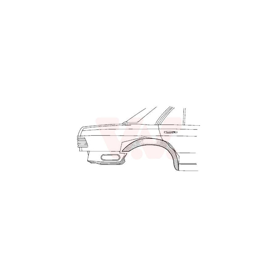 Van Wezel 3712448 Repair Panel for OPEL OMEGA
