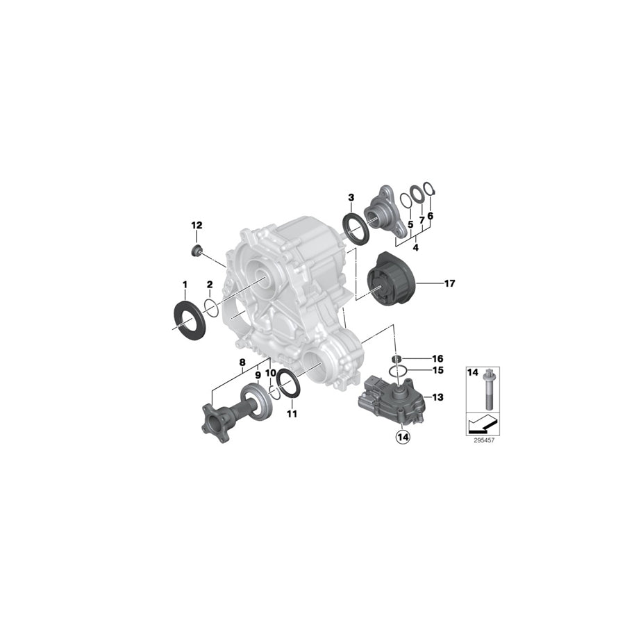 Genuine BMW 27107645468 F10 F11 Output Flange Set M12X1,5 (Inc. 525dX & 528iX) | ML Performance US Car Parts