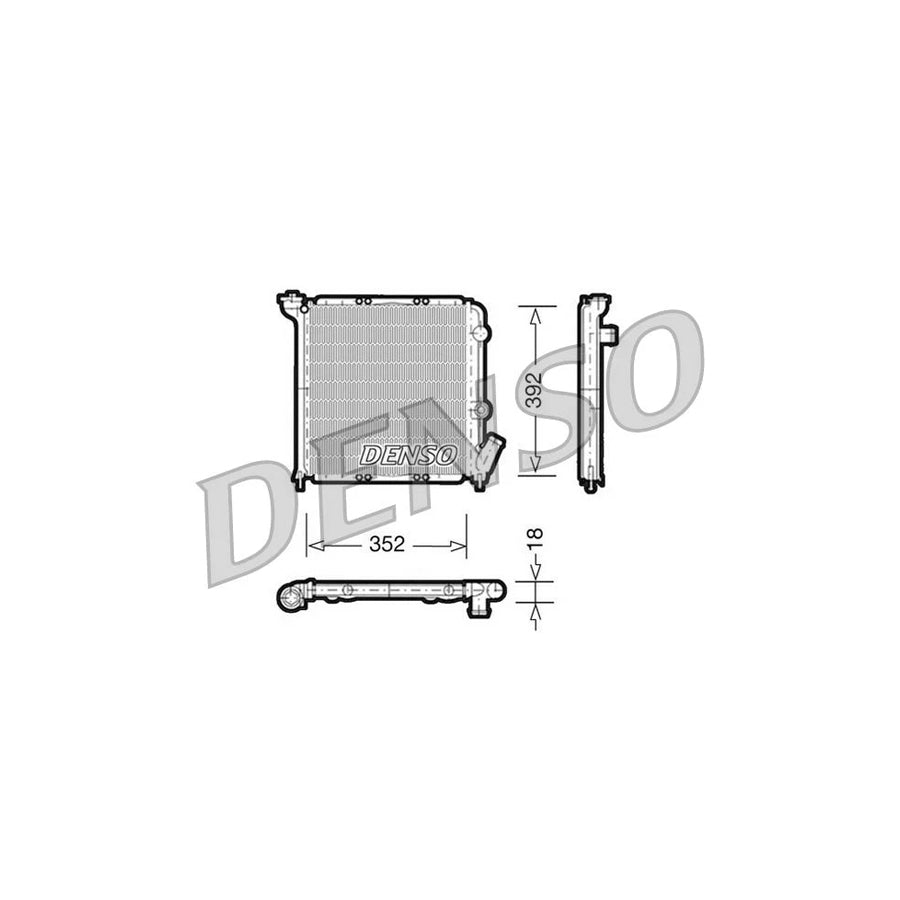 DENSO DRM23026 Engine Radiator