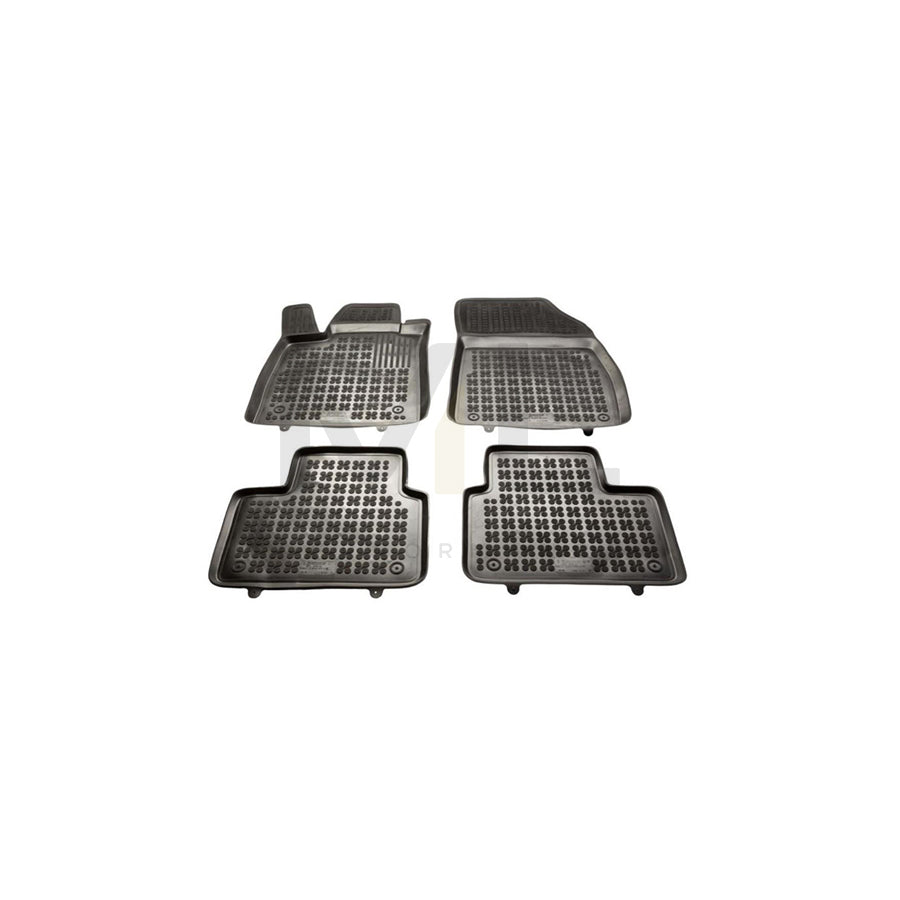 REZAW PLAST 201924 Floor mat set for RENAULT TALISMAN Elastomer, Front and Rear, Black