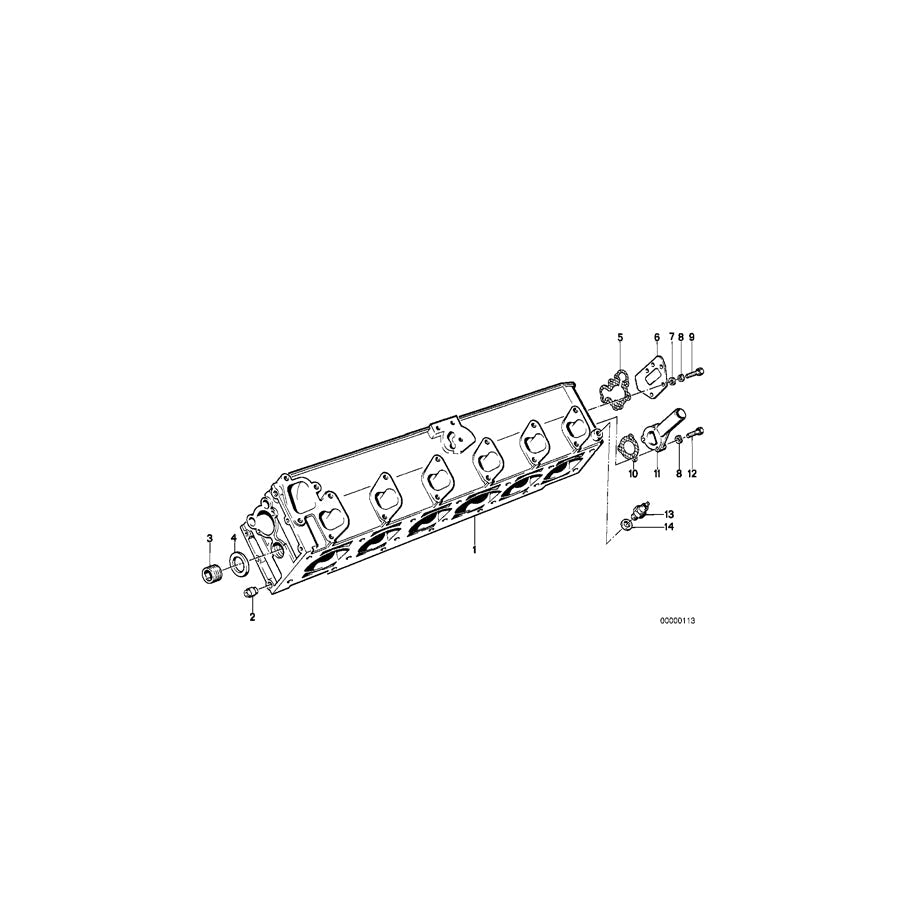 Genuine BMW 11121278700 E23 Cylinder Head (Inc. 745i) | ML Performance US Car Parts