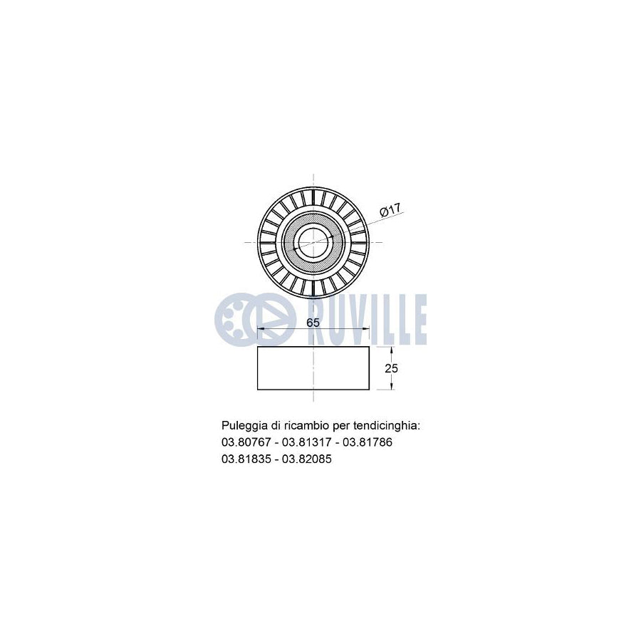 Ruville 59938 Alternator Freewheel Clutch