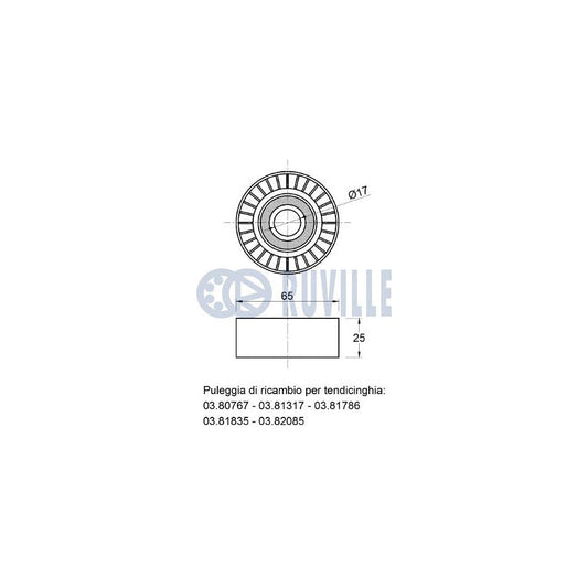 Ruville 59938 Alternator Freewheel Clutch