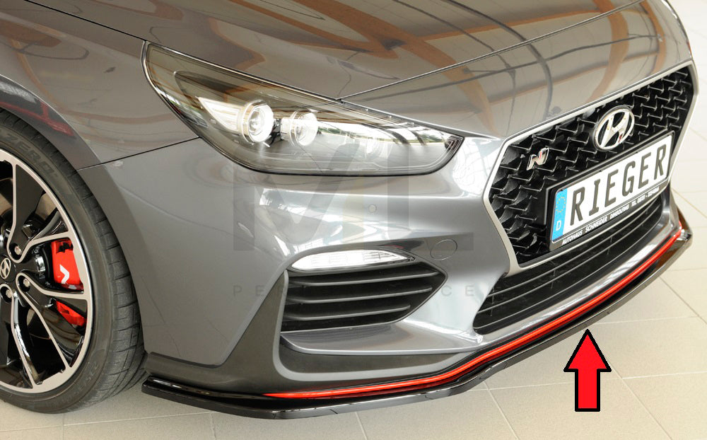 Rieger 00088163 Hyundai Front Splitter (i30 N-Performance & i30 N) 1 | ML Performance UK Car Parts