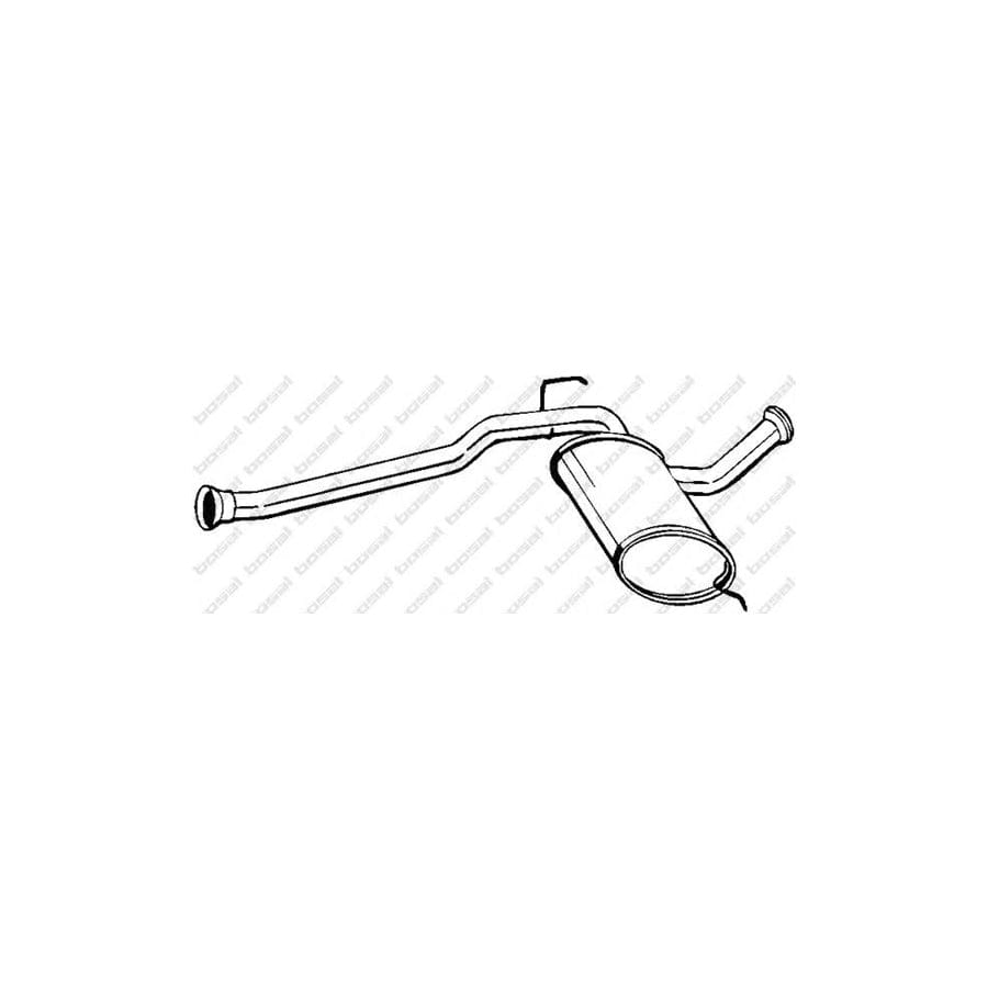 Bosal 200-527 Middle Silencer for Renault 21