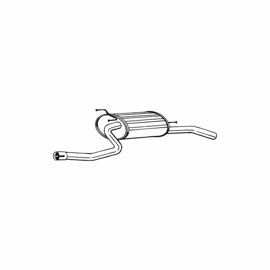 Bosal 211-075 Middle Silencer for Land Rover Defender