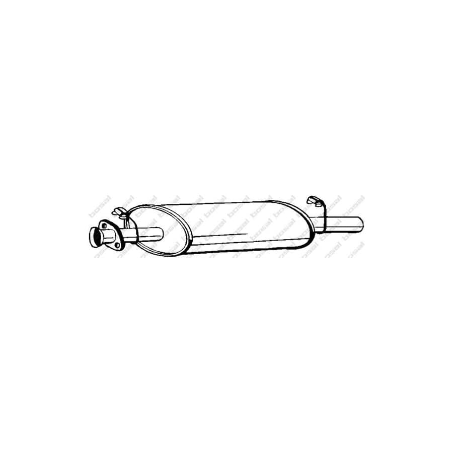 Bosal 210-835 Middle Silencer for Land Rover Discovery I (Lj)