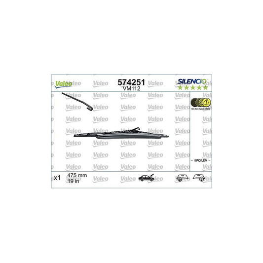 Valeo Silencio Conventional Single 574251 Wiper Blade | ML Performance US Car Parts