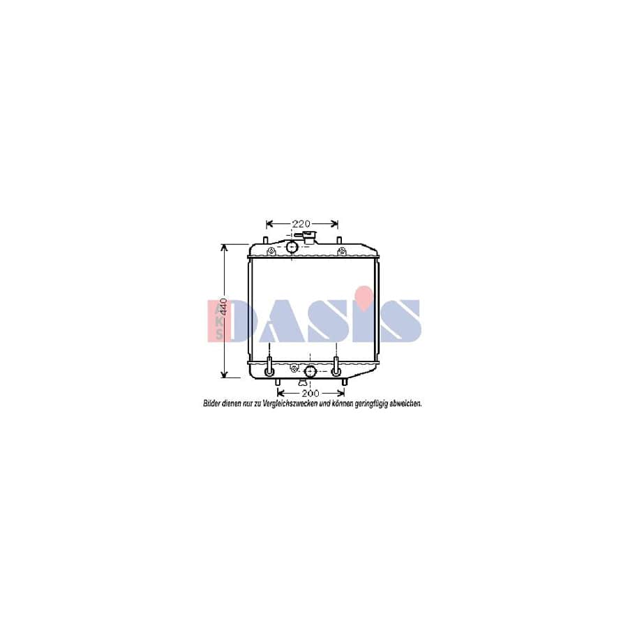 AKS Dasis 360260N Engine Radiator for Daihatsu Charade