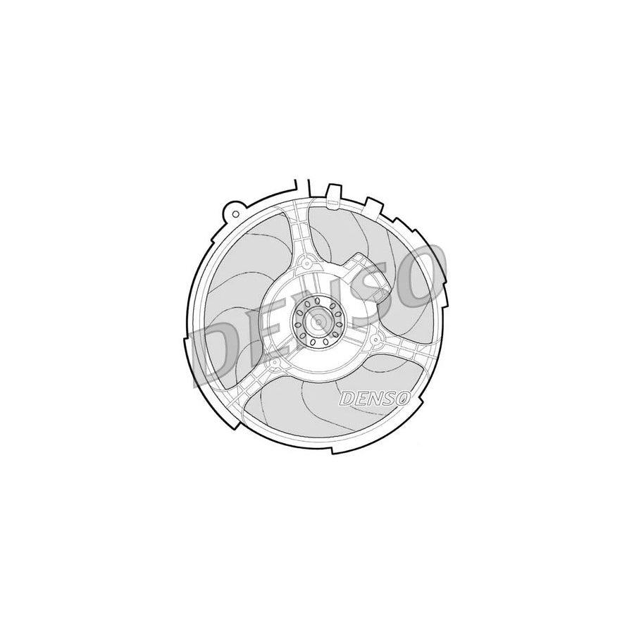 DENSO DER09060 Fan, Radiator for Fiat Stilo Hatchback (192)