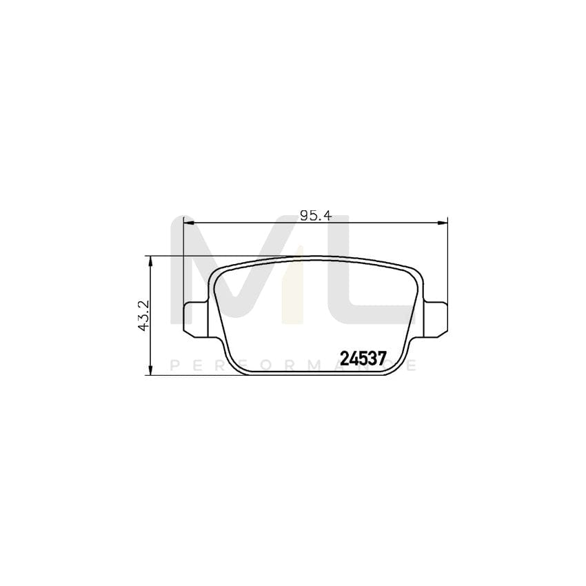 HELLA 8AH 355 466-731 Brake Hose suitable for MERCEDES-BENZ G-Class 460mm, M10x1