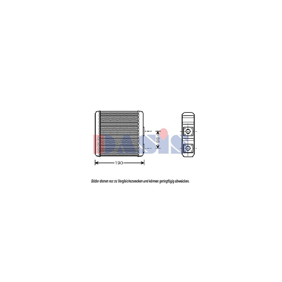 AKS Dasis 079020N Heater Matrix
