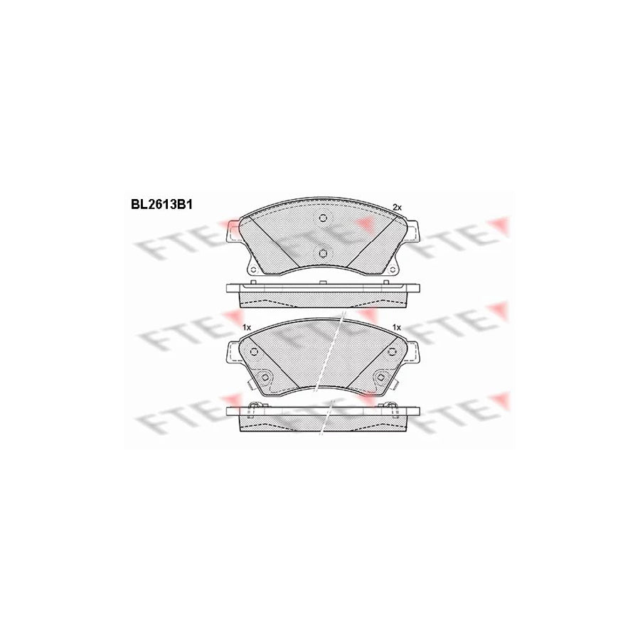 FTE 9010861 Brake Pad Set
