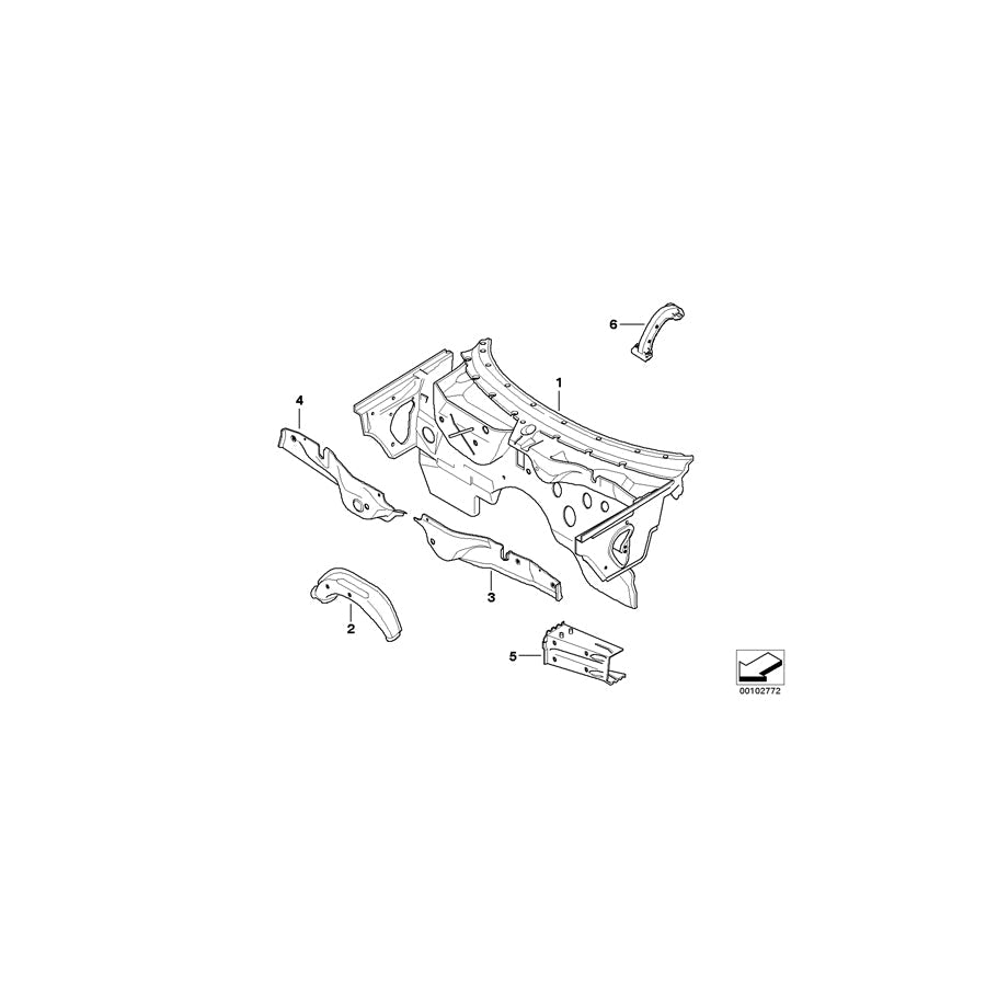 Genuine BMW 41137064707 E85 E86 Steering Column Support (Inc. Z4 2.2i) 1 | ML Performance US Car Parts