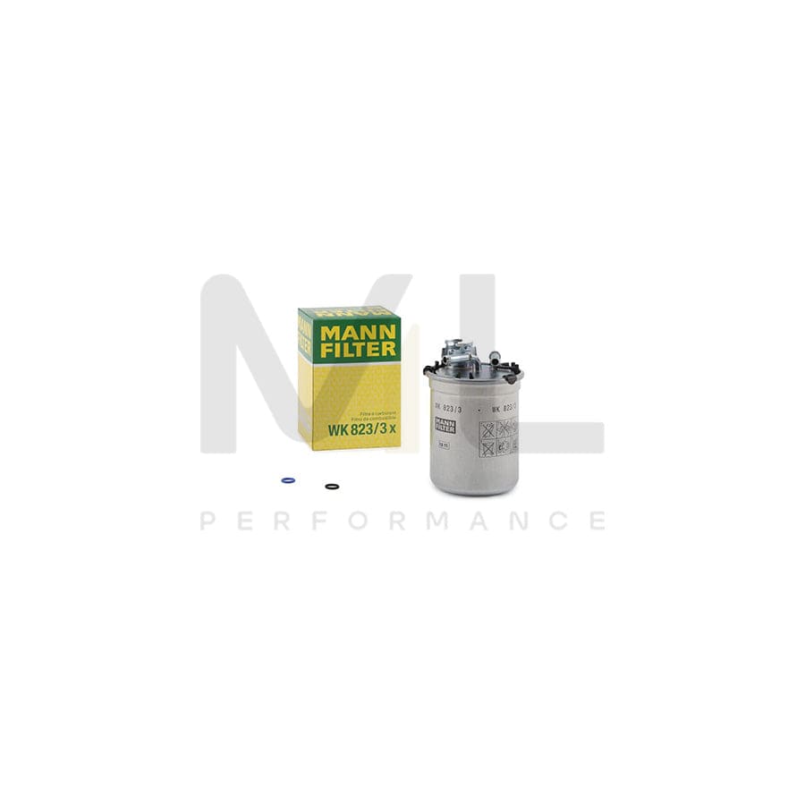 MANN-FILTER WK 823/3 x Fuel filter with seal