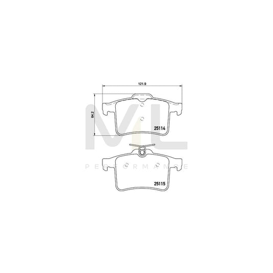 Hella 8DB 355 015-901 Brake Pad Set Not Prepared For Wear Indicator