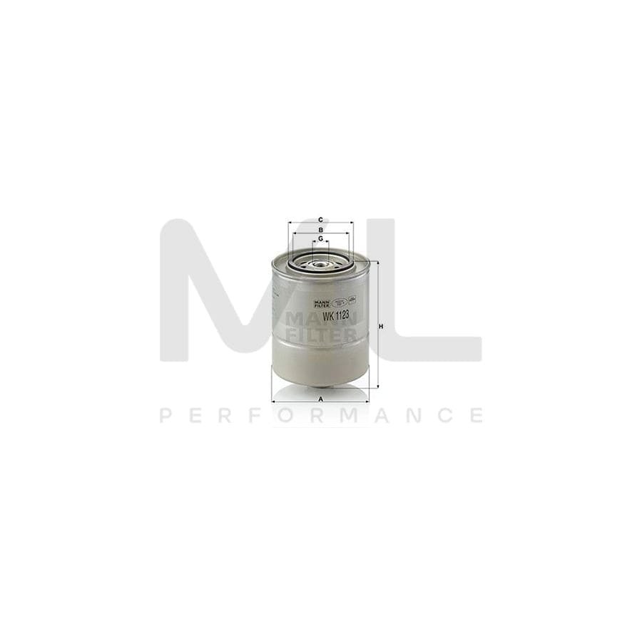 MANN-FILTER WK 1123 Fuel filter Spin-on Filter