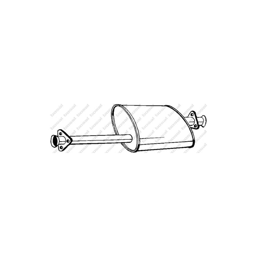 Bosal 211-357 Middle Silencer for Land Rover 110/127 (Ldh)