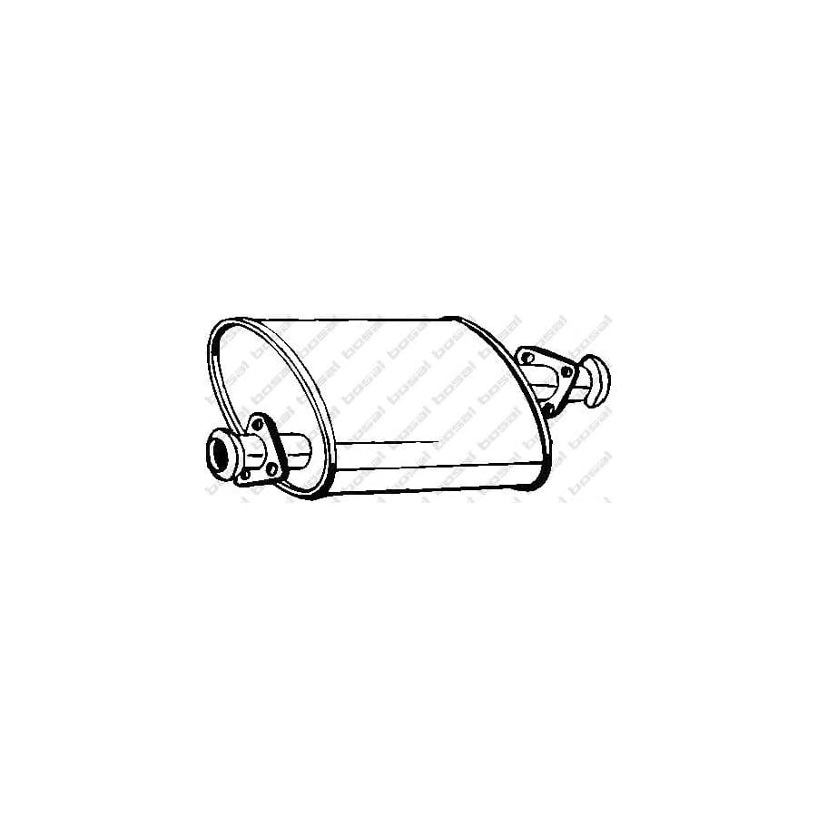 Bosal 211-353 Middle Silencer for Land Rover 110/127 (Ldh)