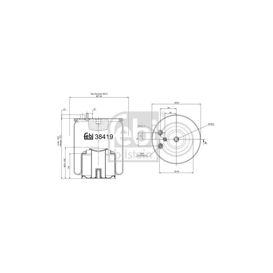 Febi Bilstein 38419 Boot, Air Suspension