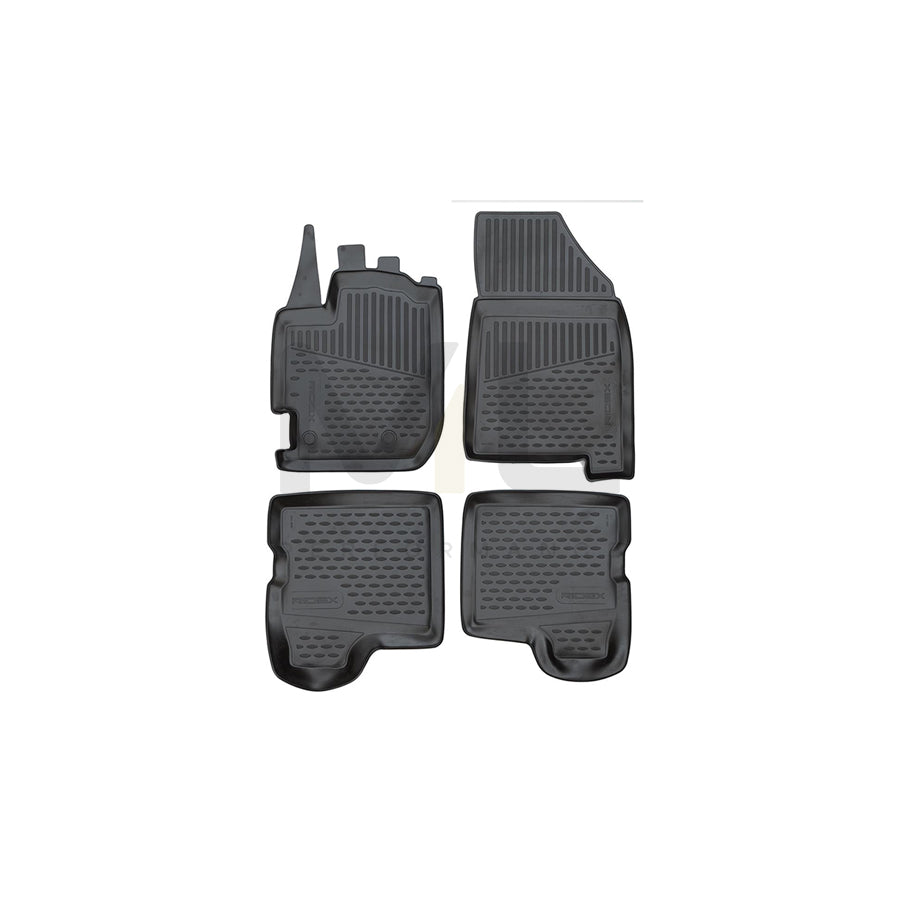 RIDEX 215A0917 Floor mat set for DACIA Duster II Elastomer, Front and Rear, Black