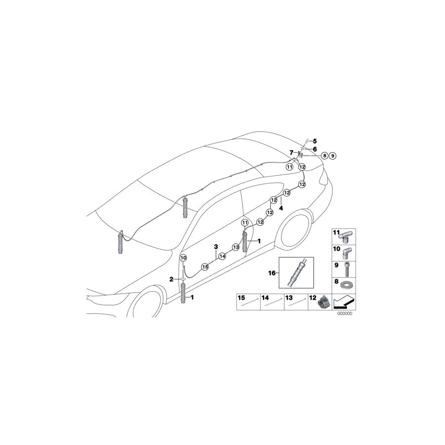 Genuine BMW 83318420815 Cable Tie 184X4,8 mm (Inc. M4 GT4) | ML Performance US Car Parts
