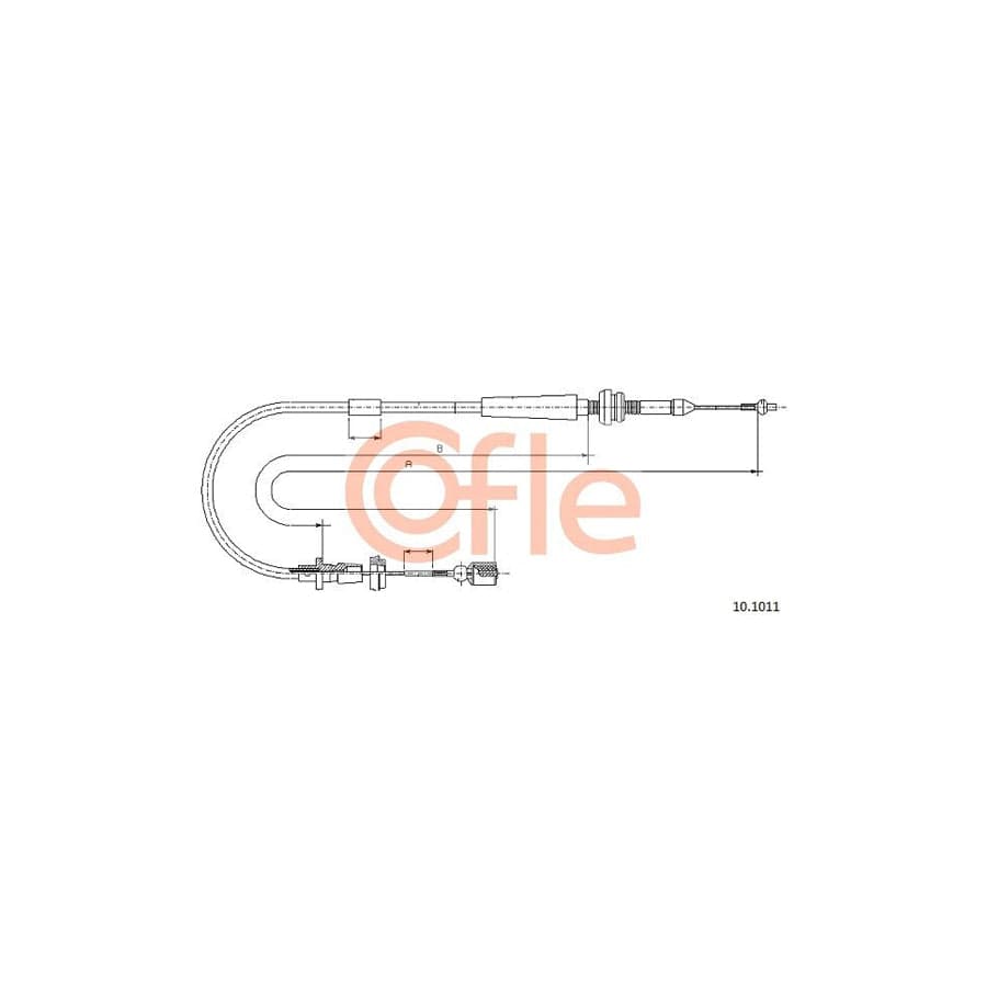 COFLE 10.1011 Throttle Cable