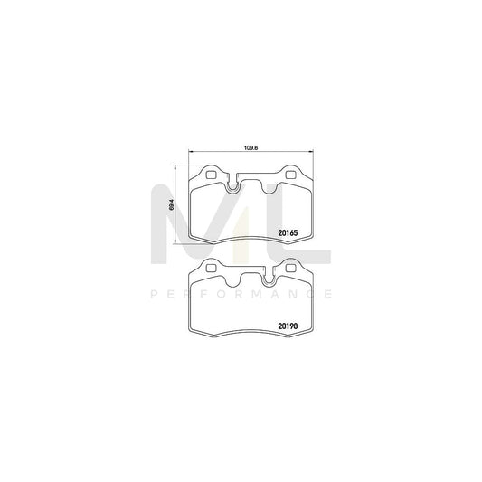 Hella 8DB 355 015-881 Brake Pad Set Prepared For Wear Indicator