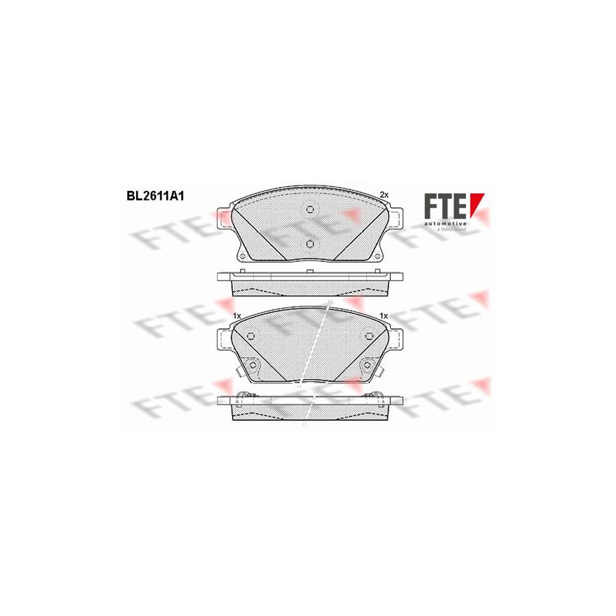FTE 9010858 Brake Pad Set