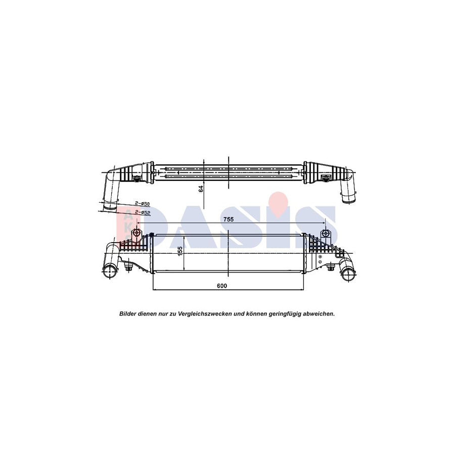 AKS Dasis 117005N Intercooler for Mazda 3