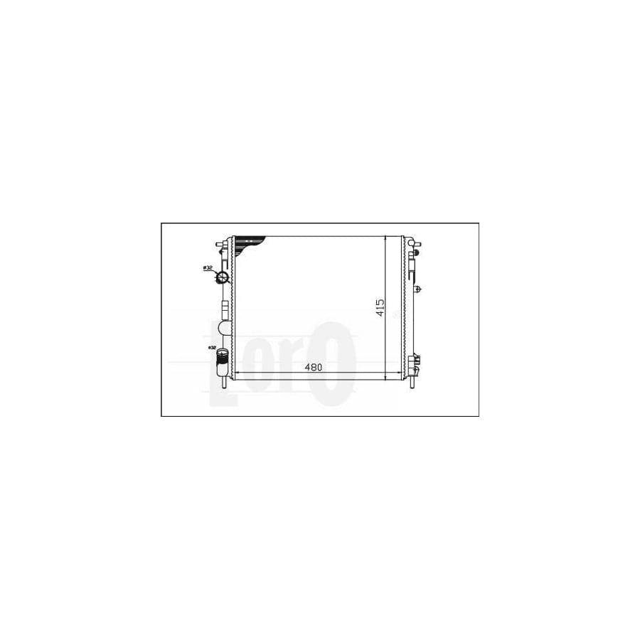 Abakus 0420170037 Engine Radiator