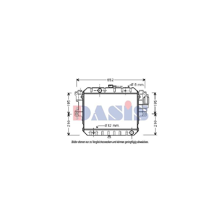 AKS Dasis 360320N Engine Radiator for Daihatsu Sportrak