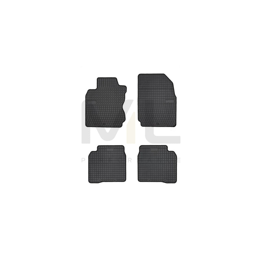 FROGUM Tailored 0453 Floor mat set for NISSAN Note I (E11, NE11) Elastomer, Front and Rear, Quantity: 4, Black, (LHD)
